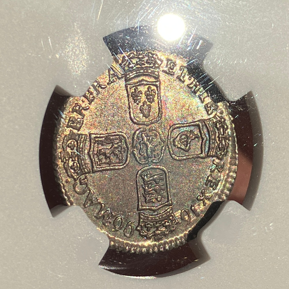 1697年　英国　ウィリアム3世   6ペンス 銀貨 イギリス 1697 ウィリアム3世 6ペンス銀貨 NGC MS64 | コイン