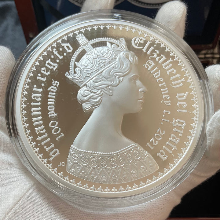 SOLD】2021年 オルダニー ゴシッククラウン 100ポンド 1キロ プルーフ