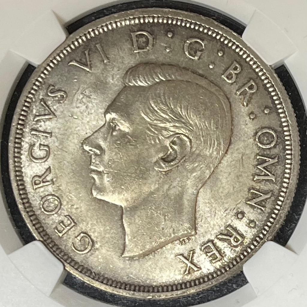 【SOLD】1937年 イギリス ジョージ6世 クラウン銀貨 MS63 NGC ...