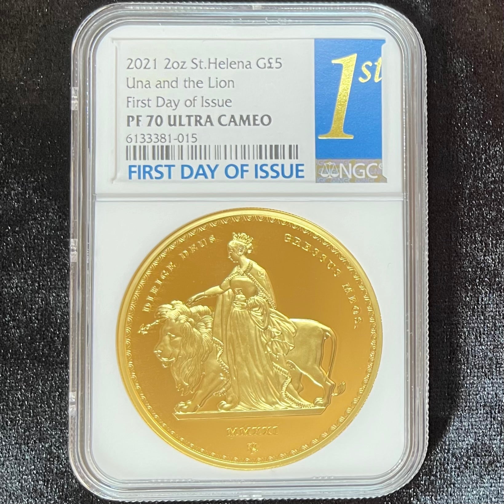 2021 セントヘレナスリーグレイセス 復刻試鋳 £5銀貨 NGC PF68UC ...