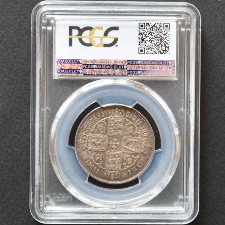 SOLD】1859年 イギリス ヴィクトリア ゴシック フローリン 銀貨 MS64+ PCGS – FIRST SOVEREIGN