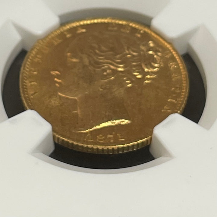 1871 ヴィクトリア ソブリン 金貨 NGC MS64 シールド ヤングヘッド 1871 ヴィクトリア ソブリン 金貨 NGC MS64 シールド ヤングヘッド