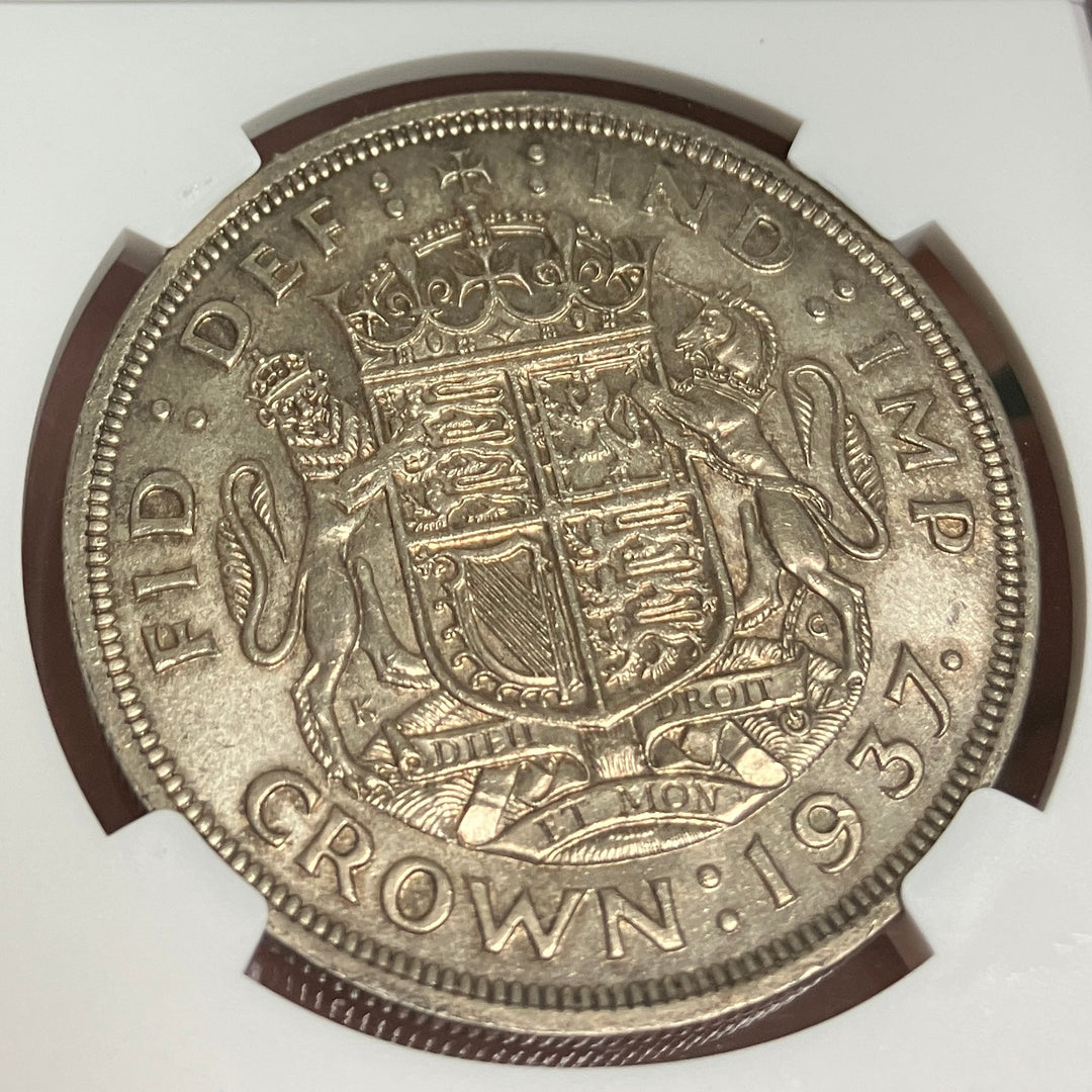 SOLD】1937年 イギリス ジョージ6世 クラウン銀貨 MS63 NGC – FIRST SOVEREIGN