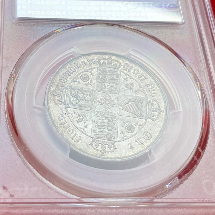 SOLD】1852年 英国 ヴィクトリア女王 ゴシックフローリン銀貨