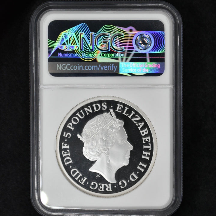 SOLD】最高鑑定 イギリス 2019年 ウナとライオン 2オンス 5ポンド銀貨