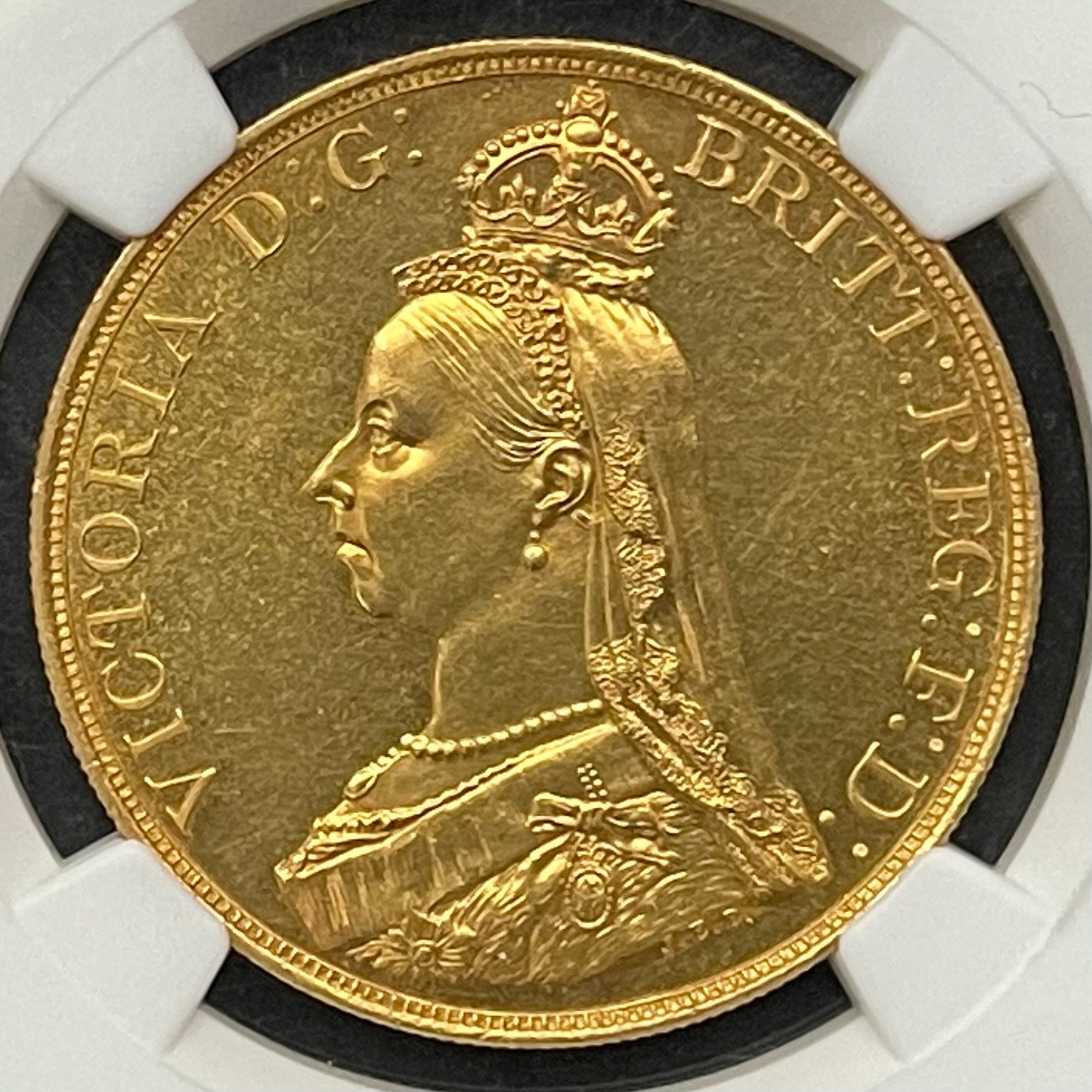 SOLD】1887年 イギリス ヴィクトリア ジュビリーヘッド 5ポンド金貨