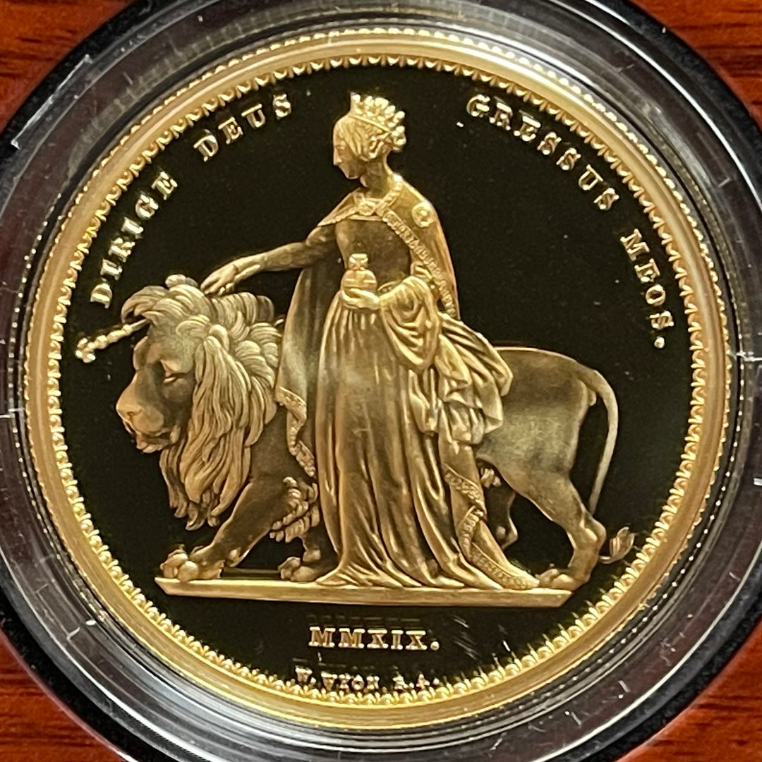 2019年 英国 ロイヤルミント ウナとライオン 200ポンド 2オンス プルーフ 金貨 – FIRST SOVEREIGN