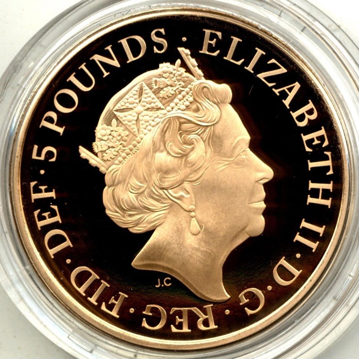 2021年イギリス アルフレッド ザ グレート ￡5 金貨 NGC PF70UC委託