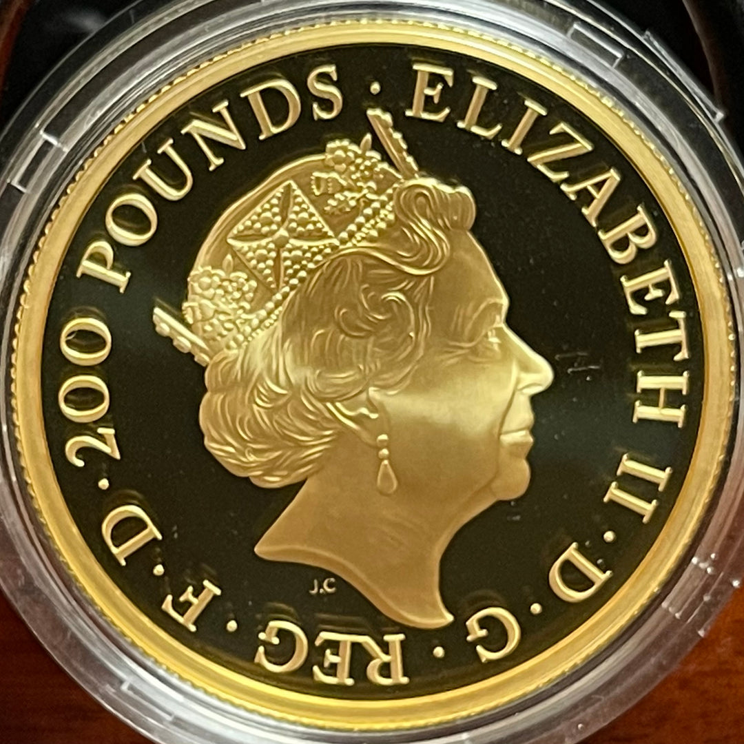 2019年 英国 ロイヤルミント ウナとライオン 200ポンド 2オンス プルーフ 金貨 – FIRST SOVEREIGN