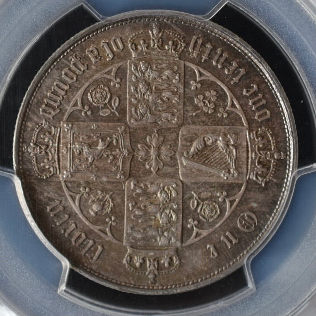 SOLD】1859年 イギリス ヴィクトリア ゴシック フローリン 銀貨 MS64+ PCGS – FIRST SOVEREIGN