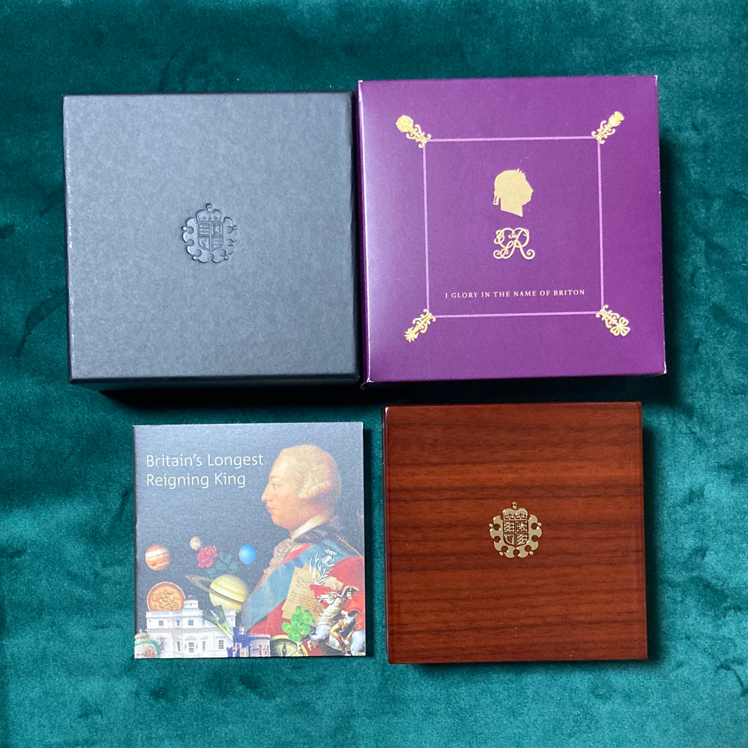 準最高鑑定]2020年 ジョージ3世 没後200年記念 5ポンド 銀貨 NGC