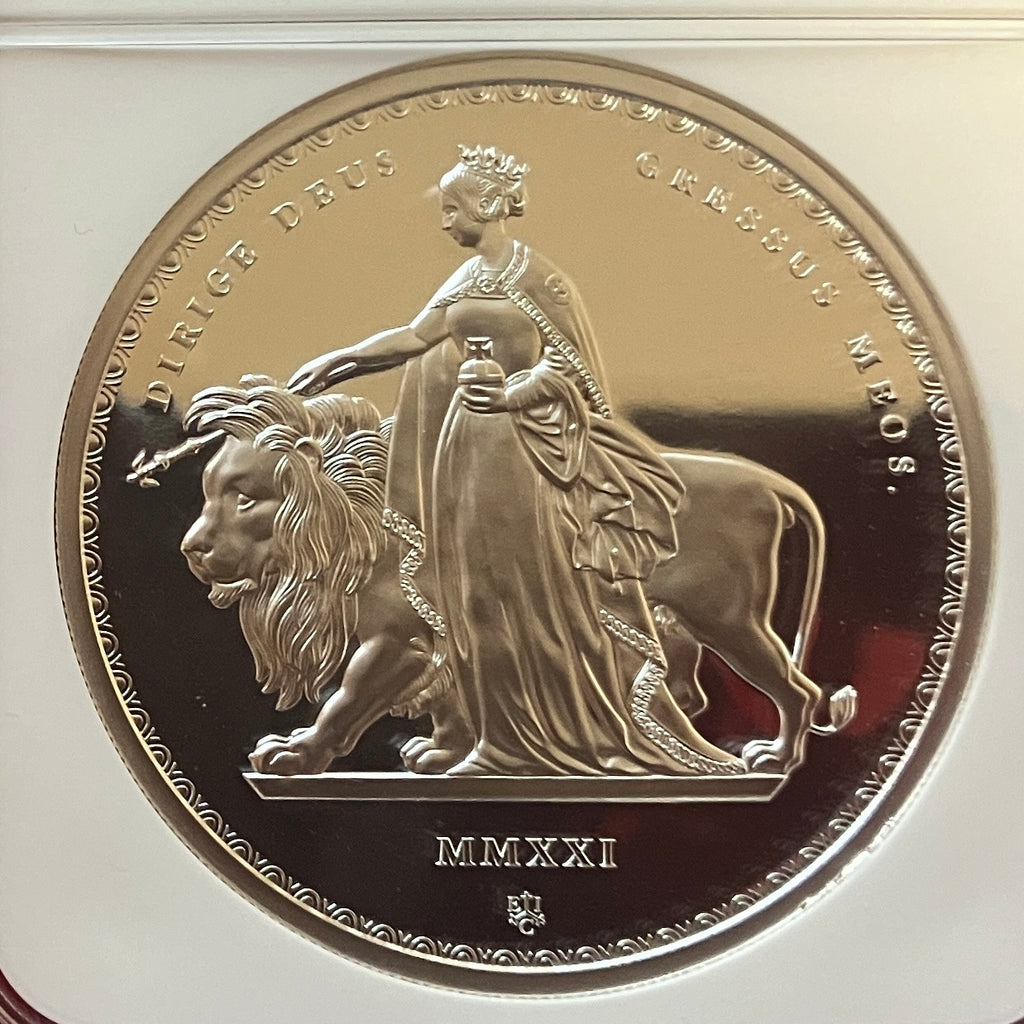 SOLD】2021年 セントヘレナ ウナとライオン 2オンス銀貨 PF70UCAM FDI