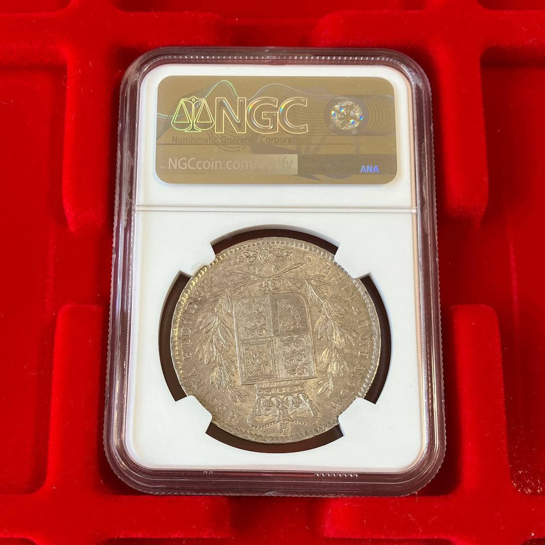 1844年 英国 ヴィクトリア女王 クラウン銀貨 ヤングヘッド MS62 スターエッジ 希少年号 – FIRST SOVEREIGN