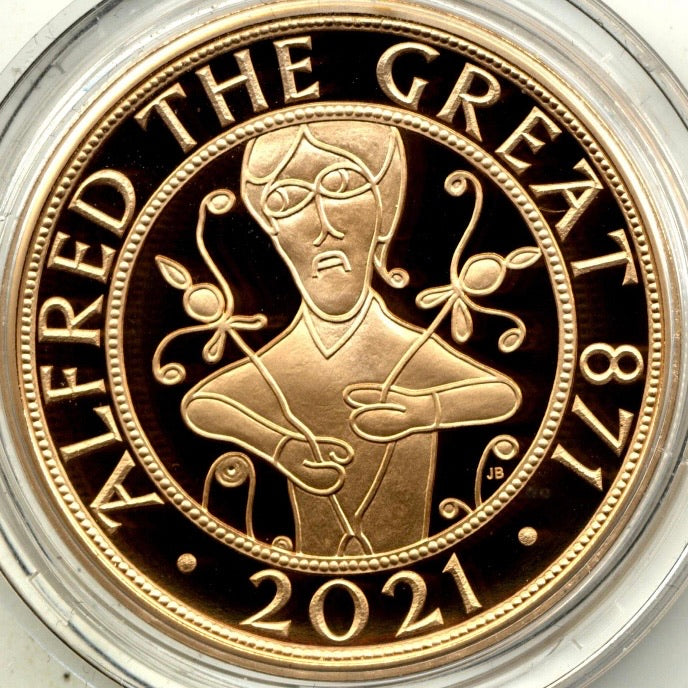 2021年イギリス アルフレッド ザ グレート ￡5 金貨 NGC PF70UC 2021年イギリス アルフレッド ザ グレート ￡5 金貨 NGC PF70UC