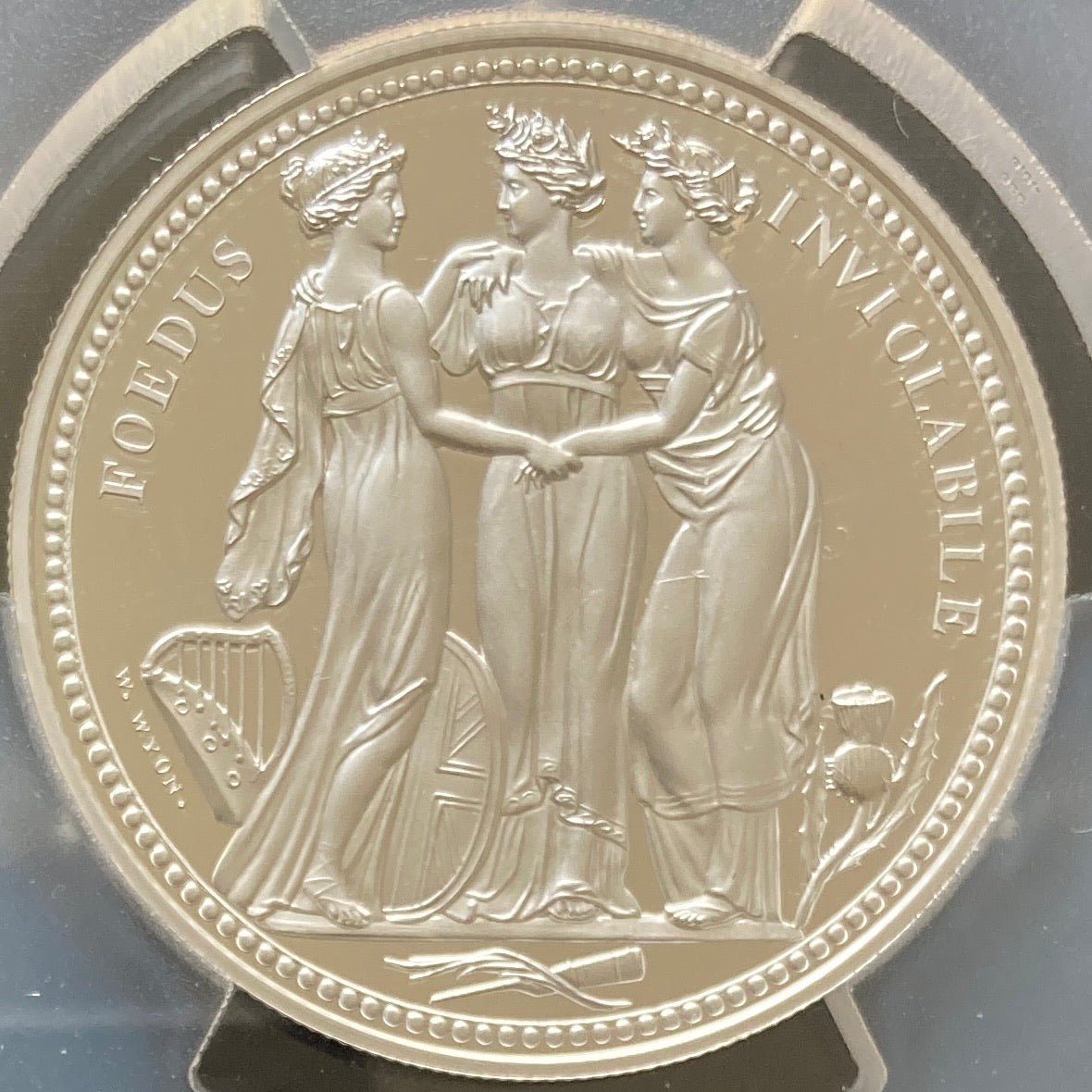 限定品】イギリス領オルダニー スリーグレイセス プルーフ銀貨 5