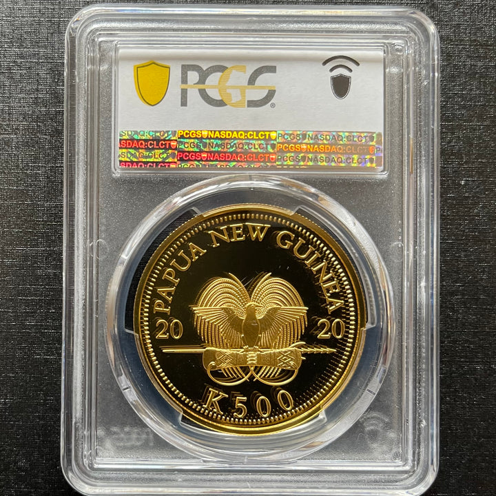 SOLD】2020年 パプアニューギニア 極楽鳥 500キナ 金貨 プルーフ