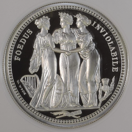 2020年 英国🇬🇧 スリーグレーセス 2オンス 5ポンド 銀貨 PF70UCAM